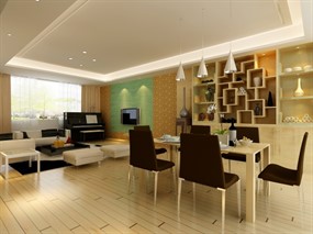 现代家装模型效果图